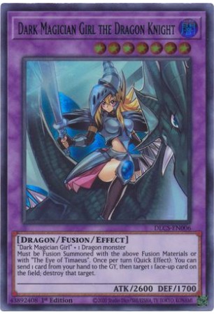 Dark Magician Girl the Dragon Knight (Green) - DLCS-EN006 - Ultra Rare