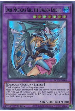 Dark Magician Girl the Dragon Knight (alt. Blue) - DLCS-EN006 - Ultra Rare