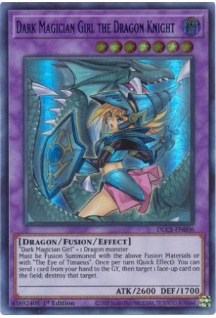 Dark Magician Girl the Dragon Knight (alt. Green) - DLCS-EN006 - Ultra Rare