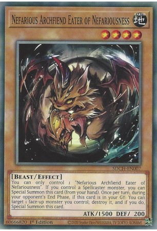 Nefarious Archfiend Eater of Nefariousness - SDCH-EN007 - Common