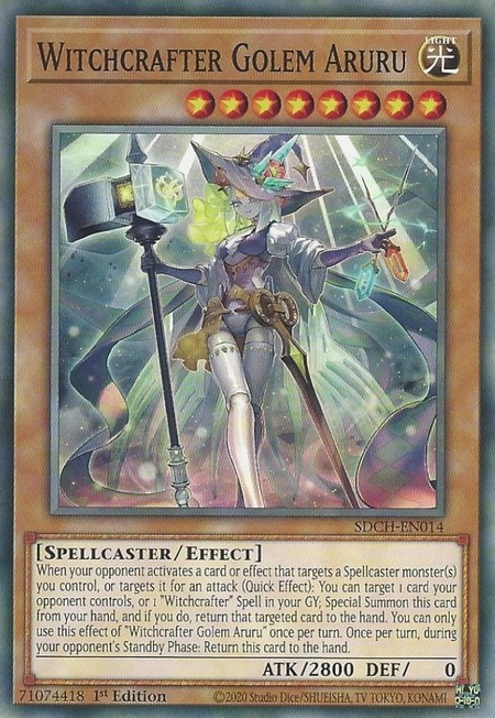 Witchcrafter Golem Aruru - SDCH-EN014 - Common - Duelshop