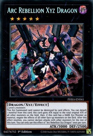 Arc Rebellion Xyz Dragon - PHRA-EN041 - Secret Rare - Duelshop