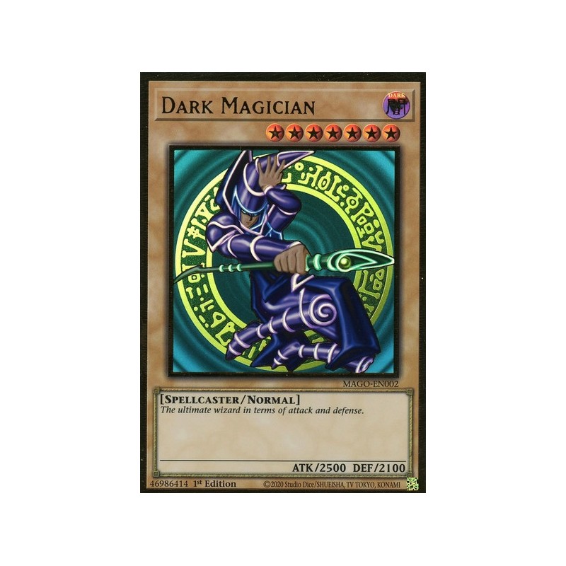 Dark Magician 1st Edition MAGO-EN002 Premium Gold Rare 
