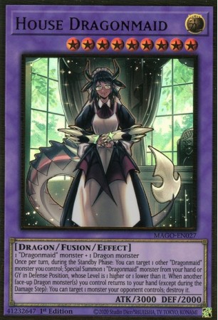 House Dragonmaid - MAGO-EN027 - Premium Gold Rare