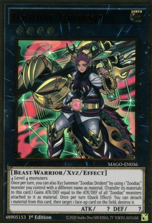 Zoodiac Drident - MAGO-EN036 - Premium Gold Rare