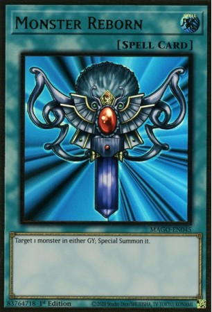 Monster Reborn - MAGO-EN045 - Premium Gold Rare