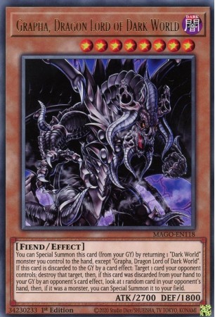 Grapha, Dragon Lord of Dark World - MAGO-EN118 - Rare
