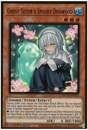 Ghost Sister & Spooky Dogwood - MAGO-EN013 - Premium Gold Rare