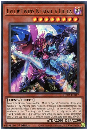 Evil★Twins Ki-sikil & Lil-la - GEIM-EN017 - Ultra Rare