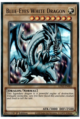 Blue-Eyes White Dragon (Blue) - LDS2-EN001 - Ultra Rare