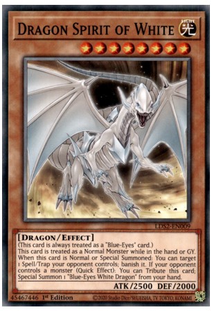 Dragon Spirit of White - LDS2-EN009 - Common