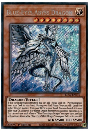 Blue-Eyes Abyss Dragon - LDS2-EN015 - Secret Rare