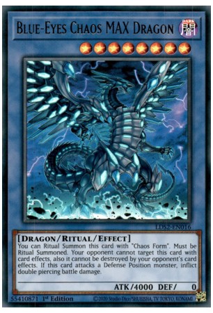 Blue-Eyes Chaos MAX Dragon (Green) - LDS2-EN016 - Ultra Rare