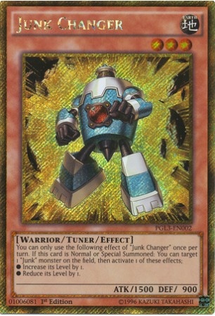 Junk Changer - PGL3-EN002 - Secret Gold Rare