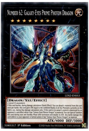 Number 62: Galaxy-Eyes Prime Photon Dragon - LDS2-EN053 - Common