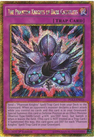 The Phantom Knights of Dark Gauntlets - PGL3-EN016 - Gold Secret Rare