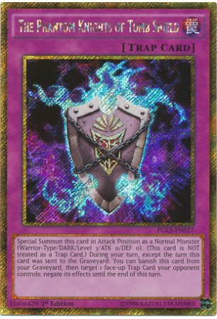 The Phantom Knights of Tomb Shield - PGL3-EN017 - Gold Secret Rare