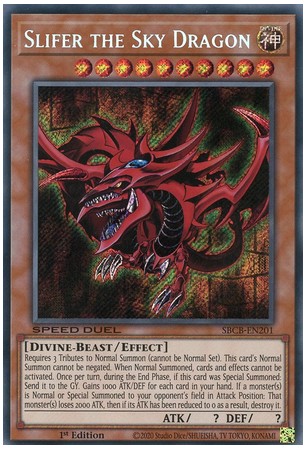 Slifer the Sky Dragon - SBCB-EN201 - Secret Rare