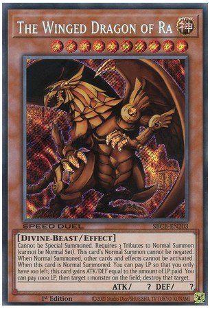 The Winged Dragon of Ra - SBCB-EN203 - Secret Rare