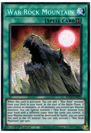 War Rock Mountain - BLVO-EN000 - Secret Rare