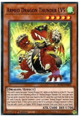 Armed Dragon Thunder LV5 - BLVO-EN003 - Super Rare