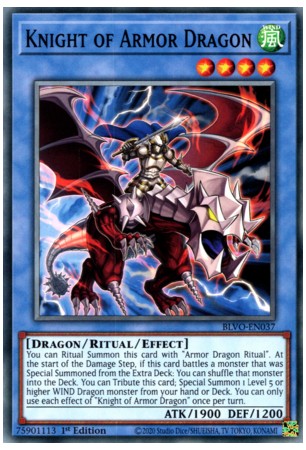 Knight of Armor Dragon - BLVO-EN037 - Common