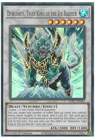 Dewloren, Tiger King of the Ice Barrier - SDFC-EN042 - Ultra Rare