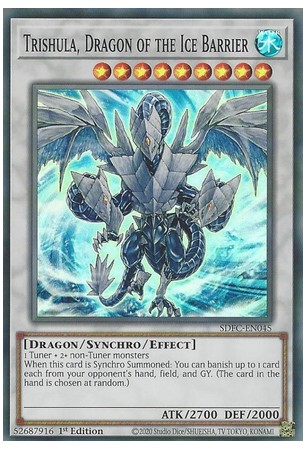 Trishula, Dragon of the Ice Barrier - SDFC-EN045 - Super Rare