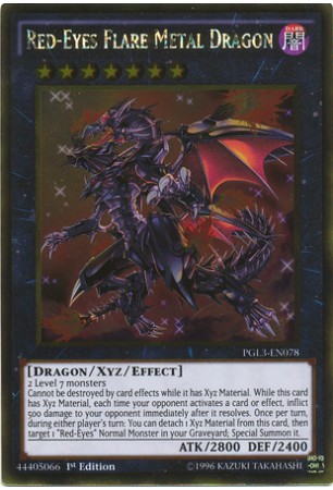 Red-Eyes Flare Metal Dragon - PGL3-EN078 - Gold Rare