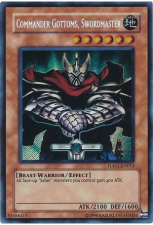 Commander Gottoms, Swordmaster - HA01-EN013 - Secret Rare