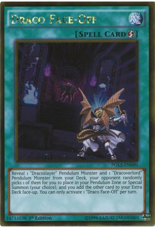 Draco Face-Off - PGL3-EN090 - Gold Rare