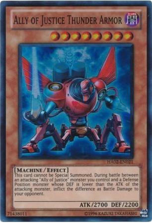 Ally of Justice Thunder Armor - HA02-EN021 - Super Rare