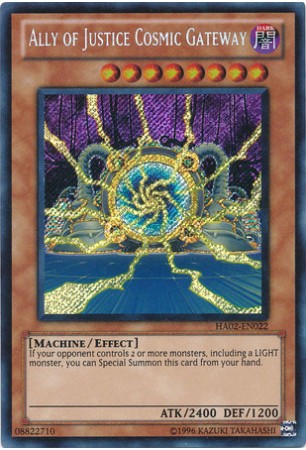 Ally of Justice Cosmic Gateway - HA02-EN022 - Secret Rare