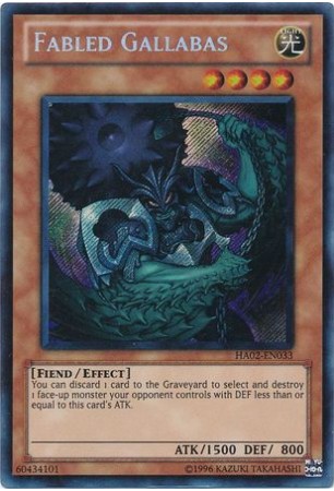 Fabled Gallabas - HA02-EN033 - Secret Rare