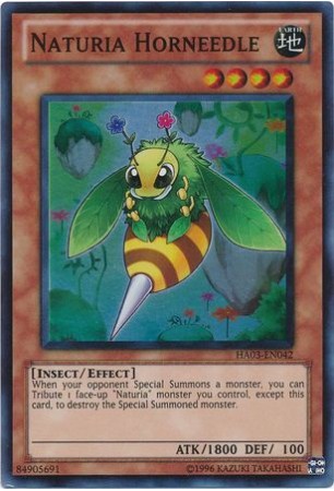 Naturia Horneedle - HA03-EN042 - Super Rare