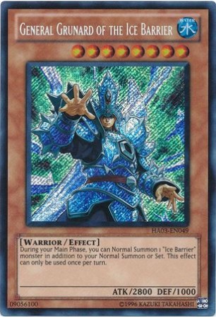 General Grunard of the Ice Barrier - HA03-EN049 - Secret Rare