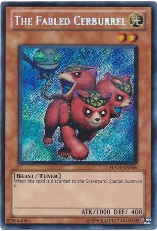 The Fabled Cerburrel - HA04-EN008 - Secret Rare