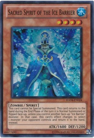 Sacred Spirit of the Ice Barrier - HA04-EN024 - Super Rare