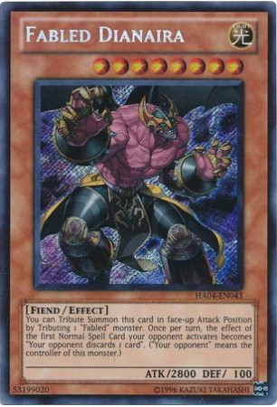 Fabled Dianaira - HA04-EN043 - Secret Rare