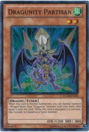 Dragunity Partisan - HA04-EN045 - Super Rare