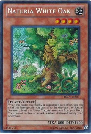 Naturia White Oak - HA04-EN051 - Secret Rare