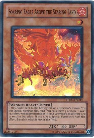 Soaring Eagle Above the Searing Land - HA05-EN008 - Super Rare