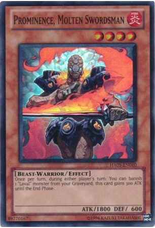 Prominence, Molten Swordsman - HA05-EN010 - Super Rare