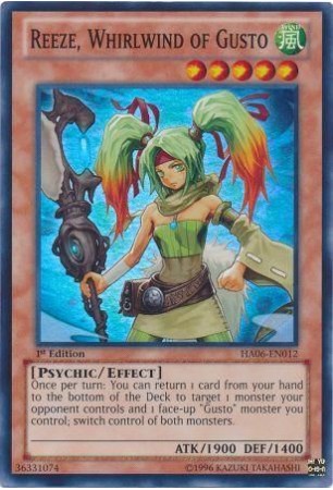 Reeze, Whirlwind of Gusto - HA06-EN012 - Super Rare