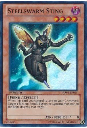 Steelswarm Sting - HA06-EN015 - Super Rare