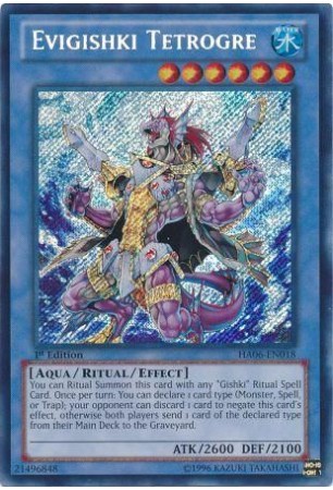 Evigishki Tetrogre - HA06-EN018 - Secret Rare