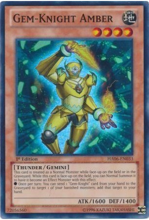 Gem-Knight Amber - HA06-EN033 - Super Rare