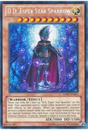 D.D. Esper Star Sparrow - HA07-EN031 - Secret Rare