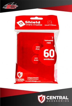 Central Shield Mini (60 Sleeves) - Vermelho