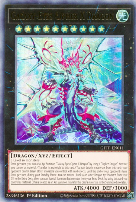 Thẻ Bài Yugioh Chính Hãng] Galaxy-Eyes Cipher X Dragon | Việt Nam